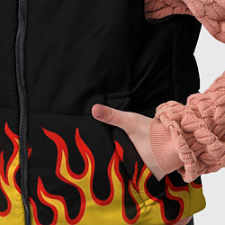 Детский жилет Горящее пламя, цвет: 3D-черный — фото 2