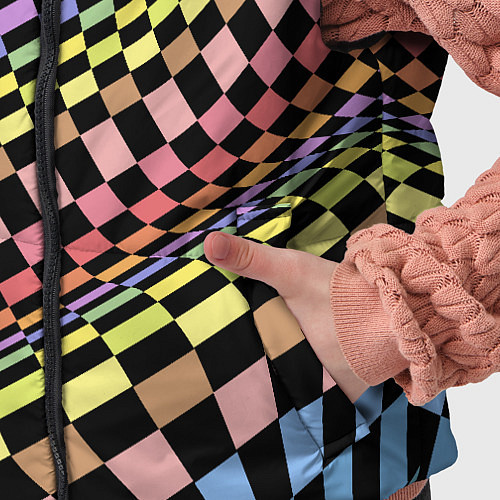 Детский жилет Colorful avant-garde chess pattern - fashion / 3D-Красный – фото 5