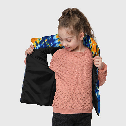 Детский жилет Tie dye стиль хиппи / 3D-Черный – фото 4