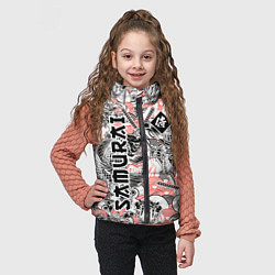 Детский жилет Самурай татуировки, цвет: 3D-черный — фото 2