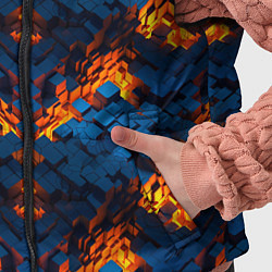 Детский жилет Блоки - свечение, цвет: 3D-черный — фото 2