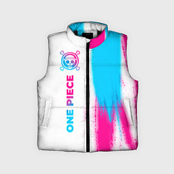 Детский жилет One Piece neon gradient style: по-вертикали