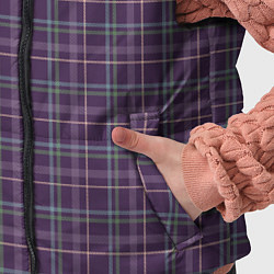 Детский жилет Джентльмены Шотландка темно-фиолетовая, цвет: 3D-красный — фото 2