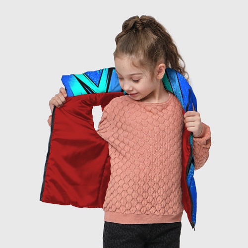 Детский жилет Sport uniform - синие брызки / 3D-Красный – фото 4
