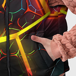 Детский жилет Неоновые трубки, цвет: 3D-черный — фото 2