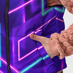Детский жилет Светящиеся разноцветные полосы, цвет: 3D-светло-серый — фото 2