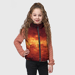 Детский жилет Огненная галактика, цвет: 3D-светло-серый — фото 2
