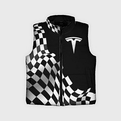 Детский жилет Tesla racing flag