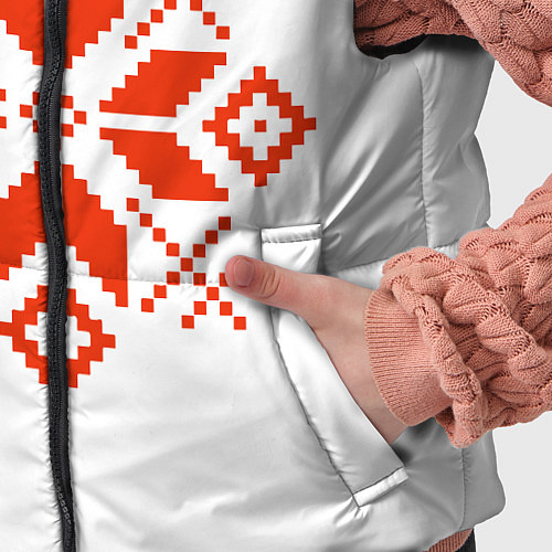 Детский жилет Удмуртский узор / 3D-Красный – фото 5