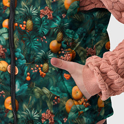 Детский жилет Тропические цитрусы, цвет: 3D-красный — фото 2