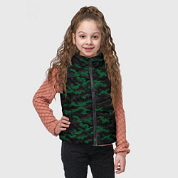 Детский жилет Точечный камуфляжный узор Spot camouflage pattern, цвет: 3D-черный — фото 2