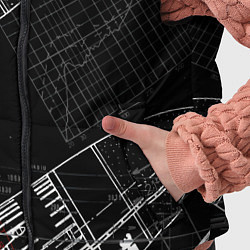 Детский жилет Чертеж ракеты, цвет: 3D-светло-серый — фото 2