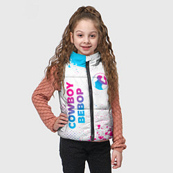 Детский жилет Cowboy Bebop neon gradient style: надпись, символ, цвет: 3D-черный — фото 2