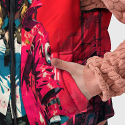 Детский жилет Девушка-лиса кицунэ, цвет: 3D-светло-серый — фото 2