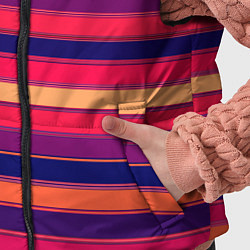 Детский жилет Полосатый ярко-красный, цвет: 3D-черный — фото 2