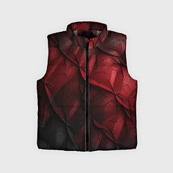 Детский жилет Black red texture