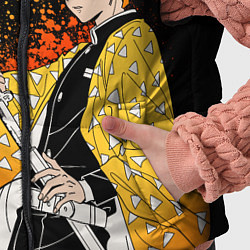 Детский жилет Зеницу и иероглифы - клинок, цвет: 3D-черный — фото 2