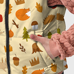 Детский жилет Паттерн - осень, цвет: 3D-черный — фото 2