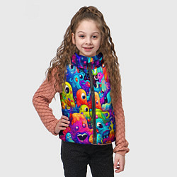 Детский жилет Кислотный трип, цвет: 3D-светло-серый — фото 2