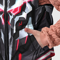 Детский жилет Overlord cyberpunk Красный, цвет: 3D-черный — фото 2