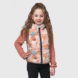 Детский жилет Разноцветные мазки, пятна в пастельных тонах, цвет: 3D-светло-серый — фото 2