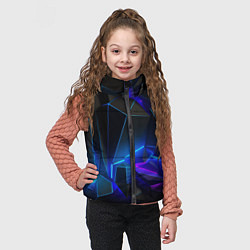 Детский жилет Неоновые частицы, цвет: 3D-светло-серый — фото 2