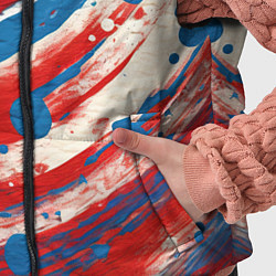 Детский жилет Герб России и брызги краски, цвет: 3D-красный — фото 2