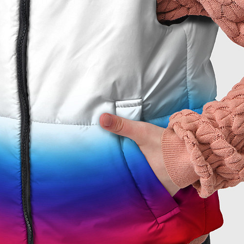 Детский жилет Флаг России градиент / 3D-Красный – фото 5