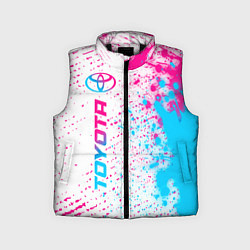 Детский жилет Toyota neon gradient style: по-вертикали