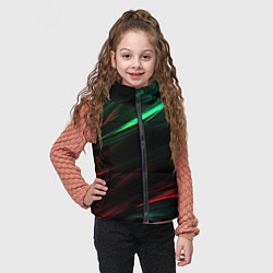 Детский жилет Dark red and green, цвет: 3D-черный — фото 2