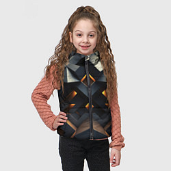 Детский жилет Объемные конструкция, цвет: 3D-черный — фото 2