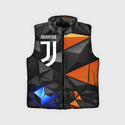 Детский жилет Juventus orange black style, цвет: 3D-светло-серый