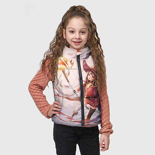 Детский жилет Коносуба Мэгумин / 3D-Светло-серый – фото 3