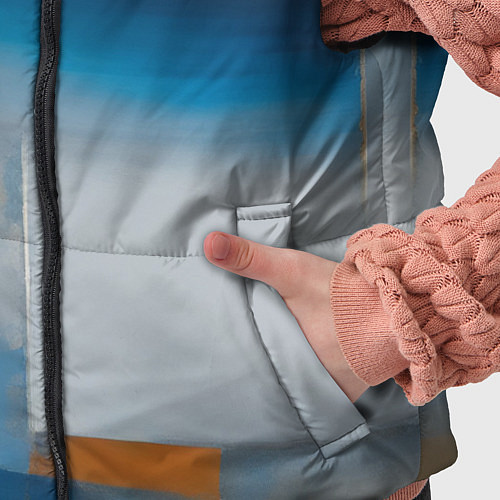 Детский жилет Синяя палитра / 3D-Светло-серый – фото 5