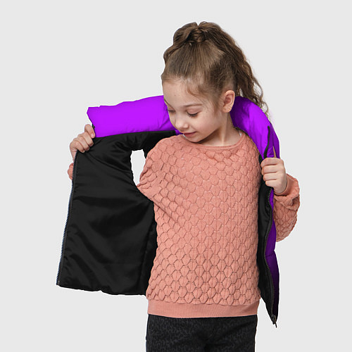 Детский жилет Градиент фиолетово-чёрный / 3D-Черный – фото 4