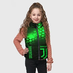 Детский жилет Juventus green logo neon, цвет: 3D-красный — фото 2