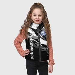 Детский жилет Фольцваген - белый камуфляж, цвет: 3D-черный — фото 2