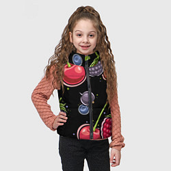 Детский жилет Плоды и ягоды, цвет: 3D-красный — фото 2