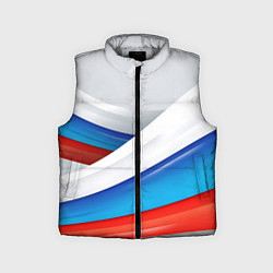 Детский жилет Российские флаги