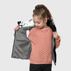 Детский жилет Ссср знак качества - краски брызг чёрно-белых, цвет: 3D-светло-серый — фото 2
