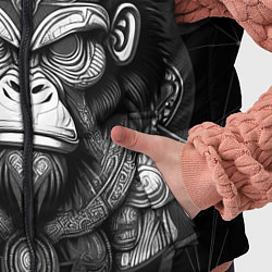 Детский жилет Кинг Конг король обезьян на фоне созвездия, цвет: 3D-черный — фото 2