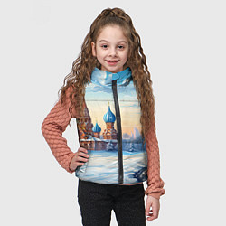 Детский жилет Российская зима, цвет: 3D-красный — фото 2