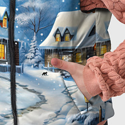 Детский жилет Новогоднее настроение, цвет: 3D-светло-серый — фото 2