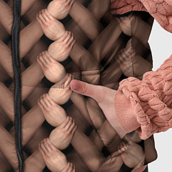 Детский жилет Плетёнка сцепленных рук, цвет: 3D-светло-серый — фото 2