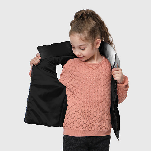 Детский жилет Hitman glitch на темном фоне по-вертикали / 3D-Черный – фото 4