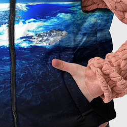 Детский жилет Восход солнца в космосе, цвет: 3D-светло-серый — фото 2