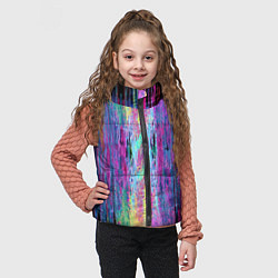 Детский жилет Размазанная краска, цвет: 3D-черный — фото 2