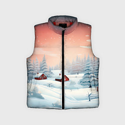 Детский жилет Погружение в зимнюю атмосферу