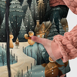 Детский жилет Волшебная ночь в деревне, цвет: 3D-красный — фото 2