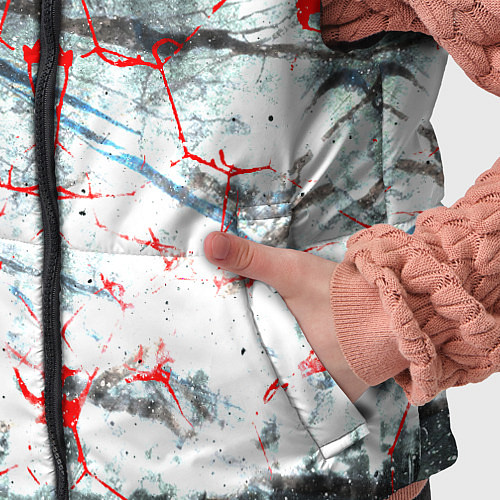 Детский жилет Узоры на мраморе / 3D-Красный – фото 5